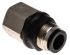 Legris LF3000 Series Bulkhead Threaded-to-Tube Adaptor, G 1/2 Female to Push In 12 mm, Threaded-to-Tube Connection Style