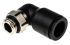 Legris LF3000 Series Elbow Threaded Adaptor, G 1/4 Male to Push In 12 mm, Threaded-to-Tube Connection Style