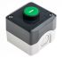 Schneider Electric Spring Return Enclosed Push Button - SPST, Polycarbonate, 1 Cutouts, Green, I, IP66, IP67,