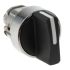 Schneider Electric Harmony XB4 Series 3 Position Selector Switch Head, 22mm Cutout, Black Handle