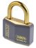 ABUS Key Weatherproof Brass Safety Padlock, 6mm Shackle, 40mm Body