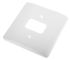 MK Electric Kunststoff Frontplatte Weiß, 1 Auslass