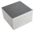 Caja Hammond de Aluminio Presofundido Natural, 125 x 125 x 79mm, IP54, Apantallada