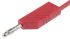 Hirschmann Test & Measurement 4mm插头测试线, 16A, 500mm长, 红色, 934091101