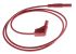 Zkušební vodič, Červená, délka kabelů: 1m, PVC, úroveň kategorie: CAT III, CAT III 1000V