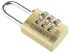 ABUS XR0165 20 All Weather Brass, Steel Combination Padlock 20mm