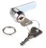 Euro-Locks a Lowe & Fletcher group Company Camlock, 20mm Panel-to-Tongue, 19.1 x 16.6mm Cutout, Key Unlock