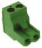 TE Connectivity 2-Way PCB Terminal Block, 15A, Screw Down Terminals, 30 → 12 AWG, Cable Mount