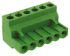 TE Connectivity 6-Way PCB Terminal Block, 15A, Screw Down Terminals, 30 → 12 AWG, Cable Mount