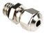 SES Sterling A1 Cable Gland, M6 Max. Cable Dia. 2.5mm, Nickel Plated Brass, Metallic, 2mm Min. Cable Dia., IP68, IP69K