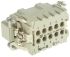 Han E Series size 16 A Connector Insert, Male, 10 Way, 16A, 500 V