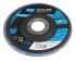 Norton Flap Disc Zirconium Oxide Flap Disc, 115mm, Fine Grade, P120 Grit, Vulcan