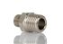 Legris LF3000 Series Straight Threaded Adaptor, R 1/8 Male to R 1/4 Male, Threaded Connection Style