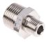 Legris LF3000 Series Straight Threaded Adaptor, R 1/4 Male to R 1/2 Male, Threaded Connection Style