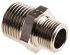 Legris LF3000 Series Straight Threaded Adaptor, R 3/8 Male to R 1/2 Male, Threaded Connection Style