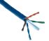Cat6 kábel, Kék Lezáratlan/lezáratlan, 48 V, 304m