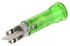 Indicador LED de color Verde, lente enrasada, Ø de montaje 5mm, 24 → 28V, 10mA
