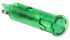 Indicador LED de color Verde, lente enrasada, Ø de montaje 6mm, 24 → 28V, 10mA