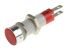 Signal Construct Red Panel Mount Indicator, 12 → 14V, 8mm Mounting Hole Size