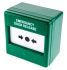Eaton Series Green Break Glass Call Point, Break Glass Operated, Indoor, Resettable, 87 x 87 x 53mm, Mains-Powered