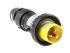 Eaton, Eaton Crouse-Hinds IP66 Yellow Cable Mount 2P + E Power Connector Plug ATEX, Rated At 16A, 120 V