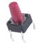 Dotykový spínač, barva ovladače: Červená, typ ovladače: tlačítko Jednopólový jednopolohový (SPST) 50 mA při 12 V DC