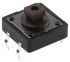 Brown Plunger Tactile Switch, SPST-NO 50 mA @ 12 V dc 3.8mm