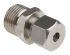 RS PRO, 1/2 BSPP Compression Fitting for Use with Thermocouple or PRT Probe, 6mm Probe, RoHS Compliant Standard