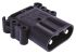 Rema Black Chassis Mount 2P Industrial Power Plug, Rated At 160.0A, 150.0 V