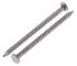 RS PRO Bright Steel Ring Shank Nails; 65mm x 3.35mm; 500g Bag