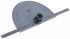RS PRO 180° Imperial Protractor, 6 in Tempered Steel Blade