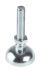 Bosch Rexroth Galvanised Steel MGE Adjustable Foot, Strut Profile, 10mm, M12 Thread