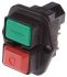 EICHOFF Double Pole Double Throw (DPDT) Latching Push Button Switch, Flange, I / O, 230V