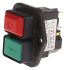 Interruptor de Botón Pulsador Rojo/Green, Interruptor de encendido/apagado de 2 polos, Brida, Enclavamiento