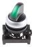 Eaton M22 Series 3 Position Selector Switch Head, 22mm Cutout, Green Handle