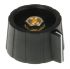 Bouton de potentiomètre Sifam, Axe de 6.35mm, Diamètre de 29.5mm, Bague