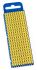 HellermannTyton WIC2 Snap On Cable Markers, Yellow, Pre-printed "B' C' D' F' I' M' P' U' V' W", 2.8 → 3.8 Cable