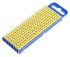 HellermannTyton WIC2 Snap On Cable Markers, Yellow, Pre-printed "-; *; /; +; =; ·; AC; DC; Earth", 2.8 → 3.8