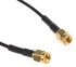 TE Connectivity Male SMA to Male SMA Coaxial Cable, 250mm, RG174 Coaxial, Terminated