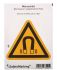 Advarselsskilt, , Piktogram, Sort/gul, PVC, 1, 100 mm x 100mm Generel fare Etiket