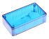 Hammond 1591 Series Transparent Blue Polycarbonate Enclosure, IP54, Transparent Blue Lid, 112 x 62 x 27mm
