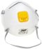 JSP FFP2 Einweggesichtsmaske mit Ventil, Vergossen, Weiß, 10 Stück