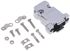 MH Connectors MHCCOV-MP Series ABS D Sub Backshell, 9 Way, Strain Relief
