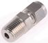 Straight connector,1/4in OD 1/4in NPT