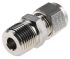 Straight connector,3/8in OD 3/8in NPT