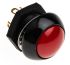 Tlačítkový spínač, barva ovladače: Červená Dvoupólový dvoupolohový (DPDT) Montáž do panelu Okamžité Ne 5 A při 28 V DC