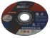 Norton Cutting Disc Aluminium Oxide Cutting Disc, 115mm x 1mm Thick, P60 Grit, BDX, 5 in pack