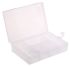RS PRO 5 Cell Transparent PP Compartment Box, 40mm x 181mm x 125mm