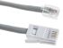 RS PRO Female RJ11 to Male BT Telephone Extension Cable, Grey Sheath, 5m