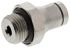 Legris LF3600 Series Straight Threaded Adaptor, G 1/8 Male to Push In 4 mm, Threaded-to-Tube Connection Style